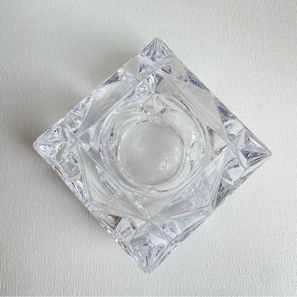 PartyLite Quad Prism lead crystal clear candle holder votive or tealight P0129 - Picture 4 of 9